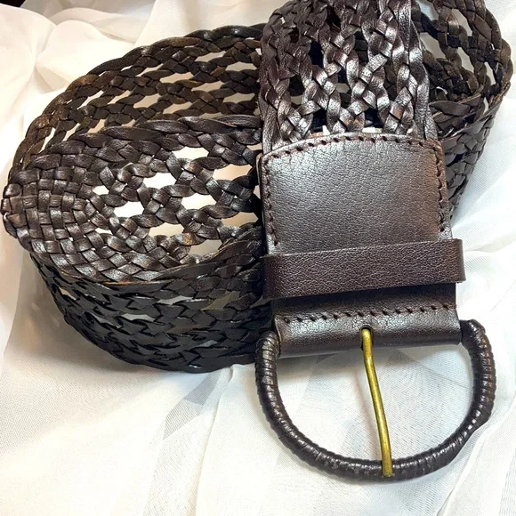 Ann Taylor Black Braided Cummerbund Belt Taylor Braided Belt - Black | Levi main image 4